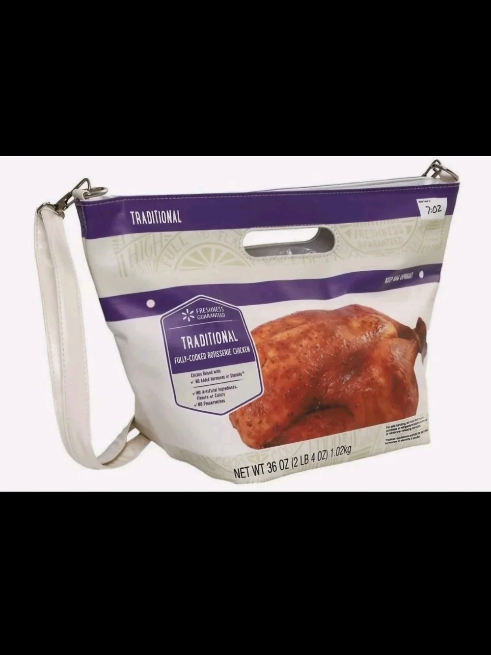*SET OF (2)* Walmart Rotisserie Chicken Purse Traditional & Lemon Pepper Bag